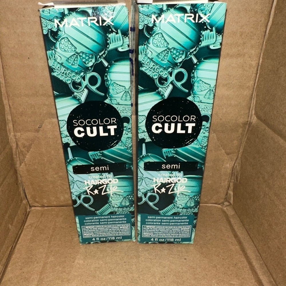 Matrix SoColor Cult Semi Hair Color Sea Monster Hairgod Zito Teal fashion